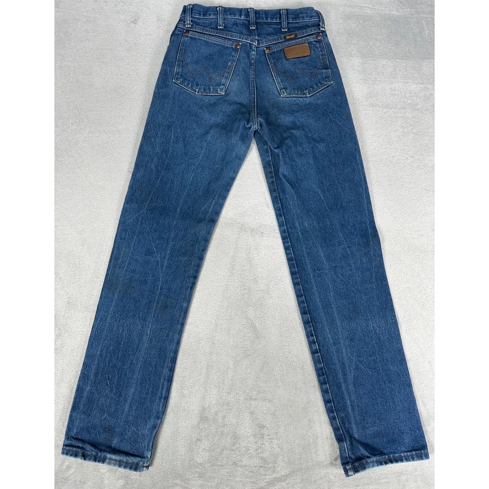 Wrangler Jeans Mens 30x34 Blue Denim 13MWZ Cowboy Western Rodeo Casual - Picture 6 of 16
